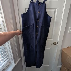 Indigo Dye Kendo Sashiko Overalls